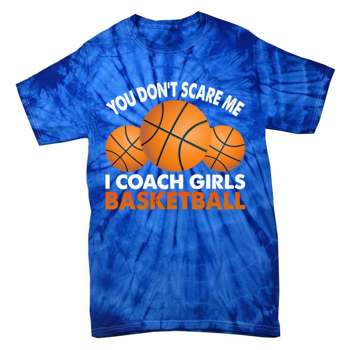 I Coach Basketball Coaching Sport Basket Ball Gift Tie-Dye T-Shirt