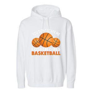 I Coach Basketball Coaching Sport Basket Ball Gift Garment-Dyed Fleece Hoodie