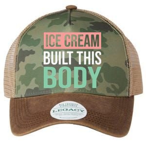 Ice Cream Built This Body Ice Cream Lover Legacy Tie Dye Trucker Hat