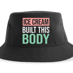 Ice Cream Built This Body Ice Cream Lover Sustainable Bucket Hat