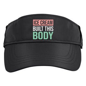 Ice Cream Built This Body Ice Cream Lover Adult Drive Performance Visor