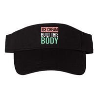 Ice Cream Built This Body Ice Cream Lover Valucap Bio-Washed Visor