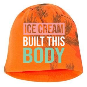 Ice Cream Built This Body Ice Cream Lover Kati - Camo Knit Beanie