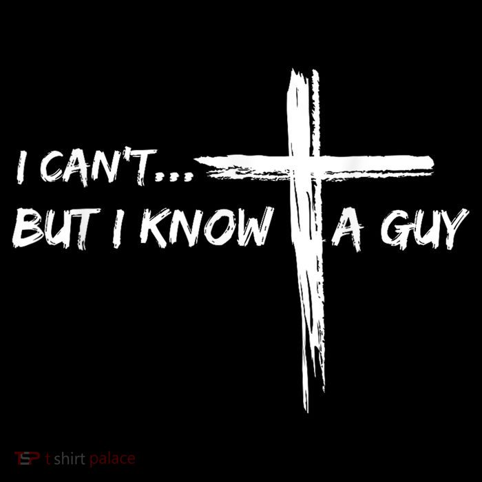 I CanT But I Know A Guy Cross Religious Jesus Christian Crop Top