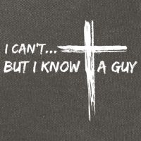 I CanT But I Know A Guy Cross Religious Jesus Christian Cotton Canvas Backpack