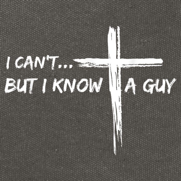 I CanT But I Know A Guy Cross Religious Jesus Christian Cotton Canvas Backpack