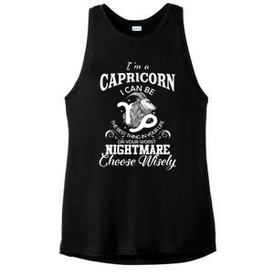 I Can Be! Capricorn Zodiac Sign Birthday Gift Great Gift Ladies PosiCharge Tri-Blend Wicking Tank