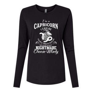 I Can Be! Capricorn Zodiac Sign Birthday Gift Great Gift Womens Cotton Relaxed Long Sleeve T-Shirt