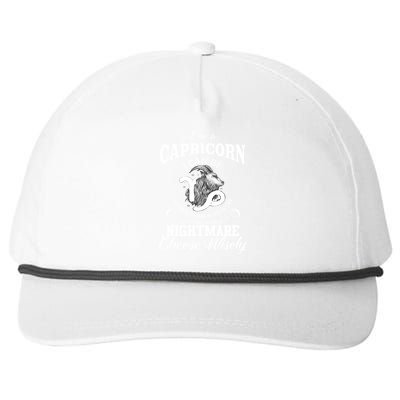 I Can Be! Capricorn Zodiac Sign Birthday Gift Great Gift Snapback Five-Panel Rope Hat