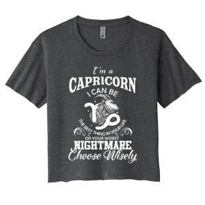 I Can Be! Capricorn Zodiac Sign Birthday Gift Great Gift Women's Crop Top Tee