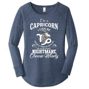 I Can Be! Capricorn Zodiac Sign Birthday Gift Great Gift Women's Perfect Tri Tunic Long Sleeve Shirt