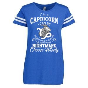 I Can Be! Capricorn Zodiac Sign Birthday Gift Great Gift Enza Ladies Jersey Football T-Shirt