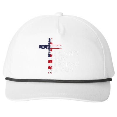 I CanT But I Know A Guy Jesus Christ Usa Christian Snapback Five-Panel Rope Hat