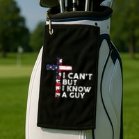I CanT But I Know A Guy Jesus Christ Usa Christian Golf Towel