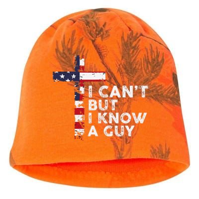 I CanT But I Know A Guy Jesus Christ Usa Christian Kati - Camo Knit Beanie