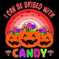I Can Be Bribed With Candy 7-Panel Snapback Hat