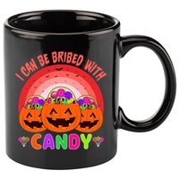 I Can Be Bribed With Candy 11oz C Handle Ceramic Mug