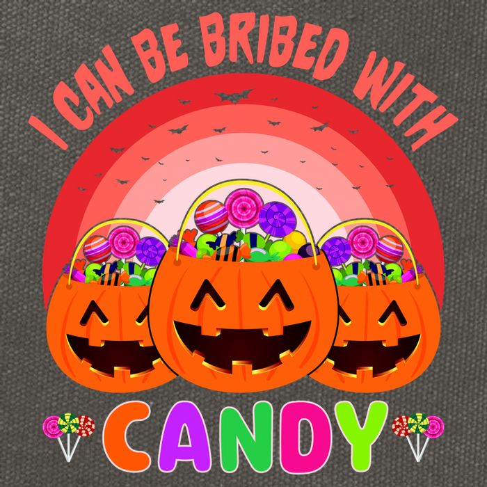 I Can Be Bribed With Candy Cotton Canvas Backpack