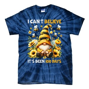 I CanT Believe Its Been 100 Days Bee Gnome Teacher Student Tie-Dye T-Shirt