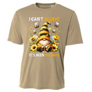 I CanT Believe Its Been 100 Days Bee Gnome Teacher Student Cooling Performance Crew T-Shirt