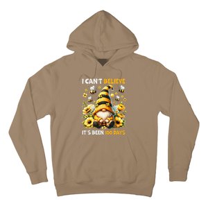 I CanT Believe Its Been 100 Days Bee Gnome Teacher Student Hoodie