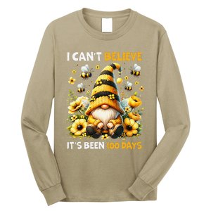 I CanT Believe Its Been 100 Days Bee Gnome Teacher Student Long Sleeve Shirt