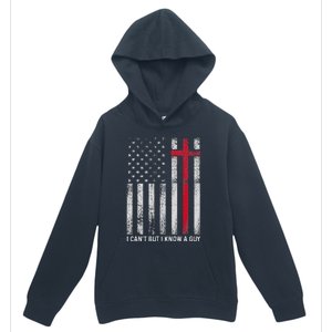 I CanT But I Know A Guy Cross American Flag Urban Pullover Hoodie