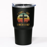 I Cant But I Know A Guy Jesus Cross Funny Christian Vintage Design Tumbler