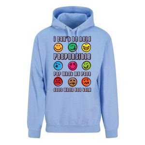 I Can't Be Responsible For What My Face Does When You Talk Gift Unisex Surf Hoodie