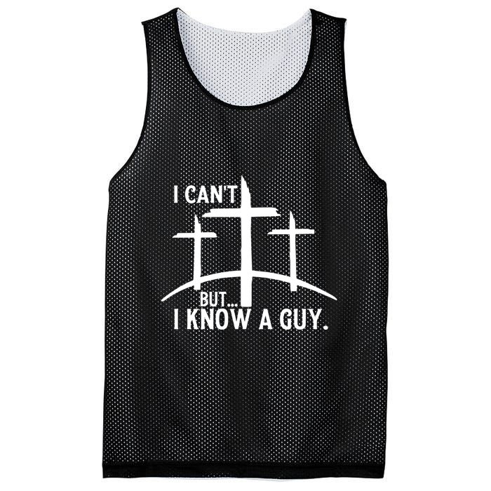 I CanT But I Know A Guy Christian Mesh Reversible Basketball Jersey Tank