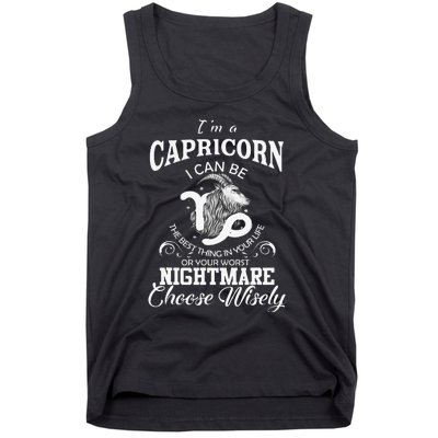 I Can Be! Capricorn Zodiac Sign Wo Man Birthday Gift Tank Top