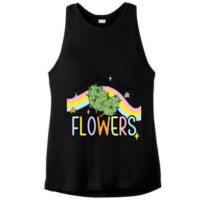 I Can Buy Myself Flowers Weed Funny Cannabis Ladies PosiCharge Tri-Blend Wicking Tank
