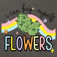 I Can Buy Myself Flowers Weed Funny Cannabis Cotton Canvas Backpack