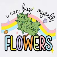 I Can Buy Myself Flowers Weed Funny Cannabis Cooling Performance Crew T-Shirt