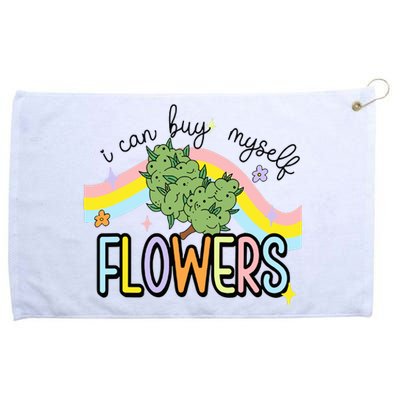 I Can Buy Myself Flowers Weed Funny Cannabis Grommeted Golf Towel