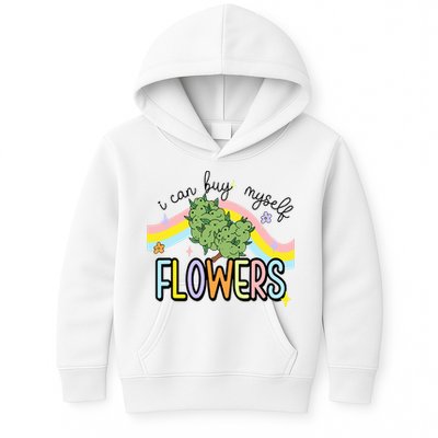 I Can Buy Myself Flowers Weed Funny Cannabis Kids Hoodie