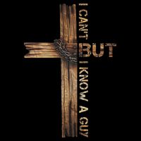I Cant But I Know A Guy Jesus Cross Christian Believer  Pom Pom 12in Knit Beanie