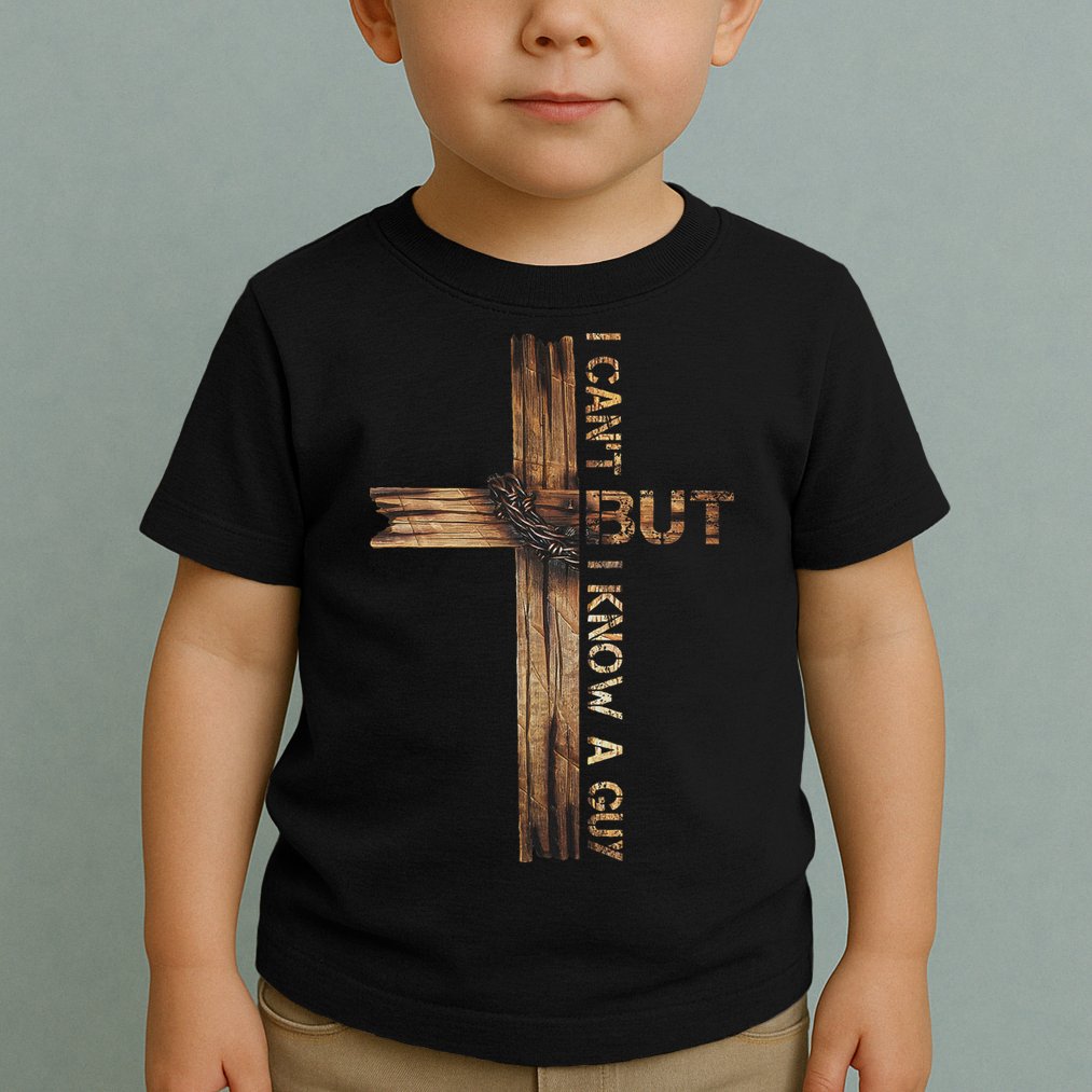 I Cant But I Know A Guy Jesus Cross Christian Believer  Toddler T-Shirt