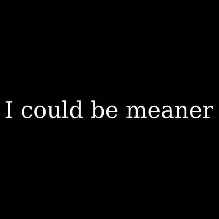 i could be meaner Performance Shirt
