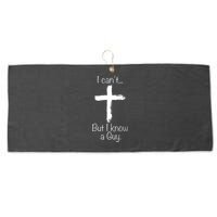 I Can’t But I Know A Guy Large Microfiber Waffle Golf Towel