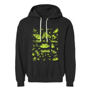 Insect Collection Bugs Entomologists Garment-Dyed Fleece Hoodie