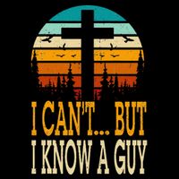 I Cant But I Know A Guy Jesus Cross Religious Christian Sustainable Knit Beanie
