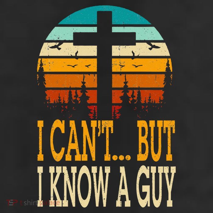 I Cant But I Know A Guy Jesus Cross Religious Christian 25L Jumbo Tote