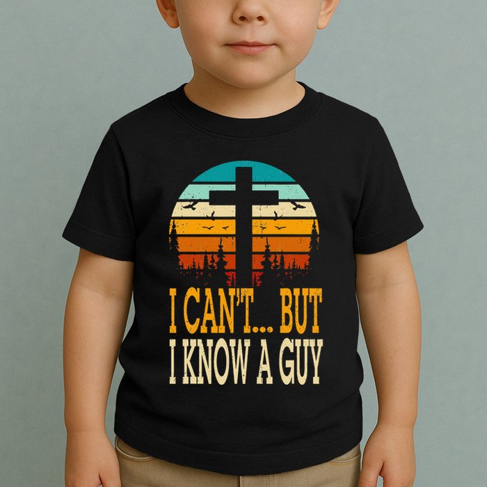 I Cant But I Know A Guy Jesus Cross Religious Christian Toddler T-Shirt
