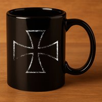 Iron Cross Bikers 11oz C Handle Ceramic Mug