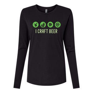 I Craft Beer Water Barley Malt Hops Yeast Brewer Ipa Gift Womens Cotton Relaxed Long Sleeve T-Shirt