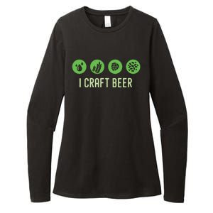 I Craft Beer Water Barley Malt Hops Yeast Brewer Ipa Gift Womens CVC Long Sleeve Shirt