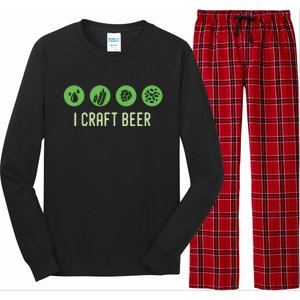 I Craft Beer Water Barley Malt Hops Yeast Brewer Ipa Gift Long Sleeve Pajama Set