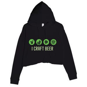 I Craft Beer Water Barley Malt Hops Yeast Brewer Ipa Gift Crop Fleece Hoodie