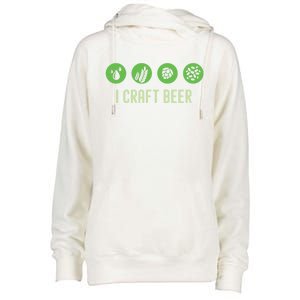 I Craft Beer Water Barley Malt Hops Yeast Brewer Ipa Gift Womens Funnel Neck Pullover Hood